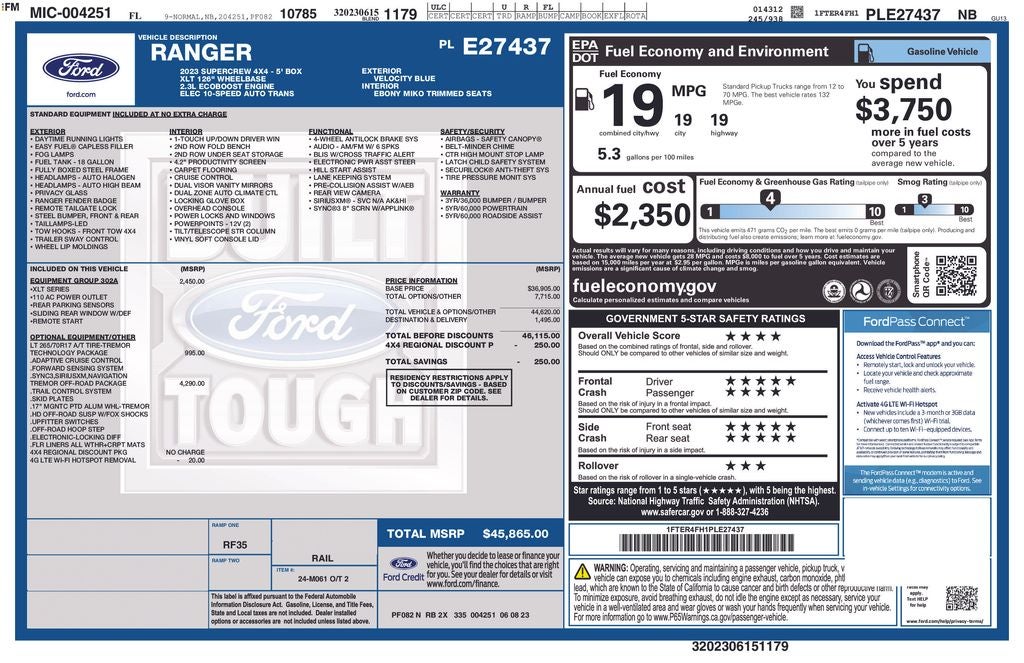 2023 Ford Ranger XLT