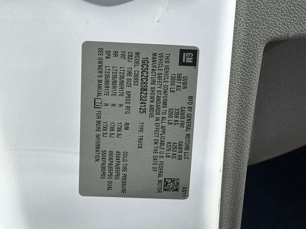 2011 Chevrolet Silverado 3500HD Work Truck DRW