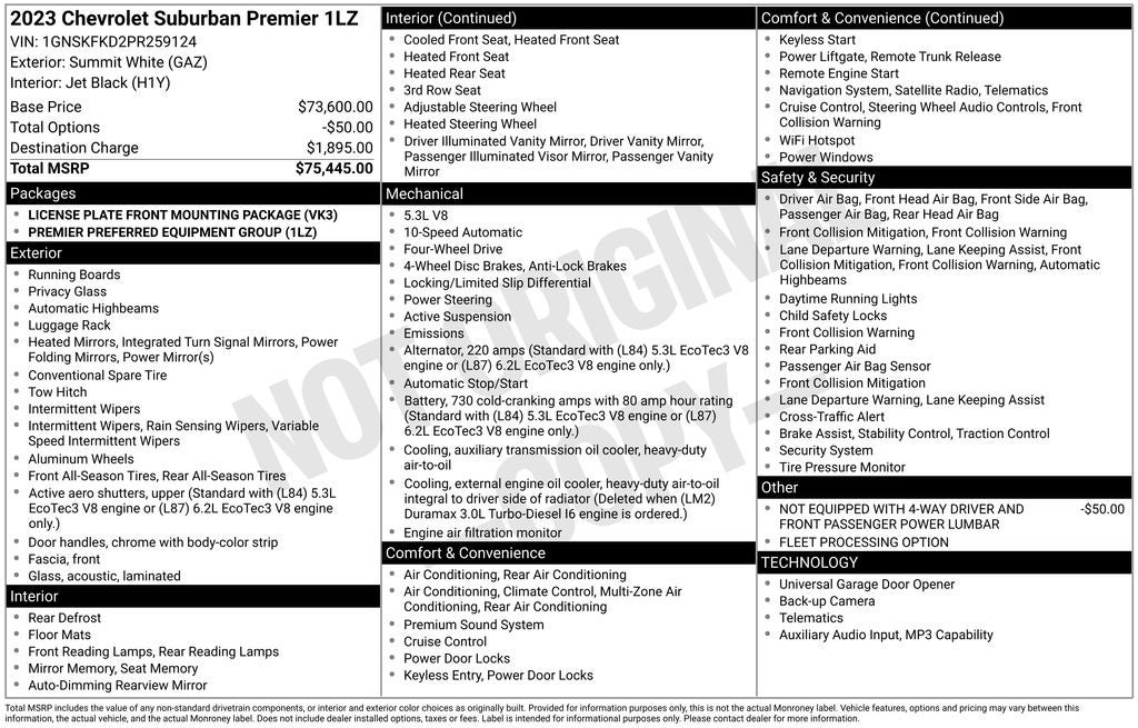 2023 Chevrolet Suburban Premier