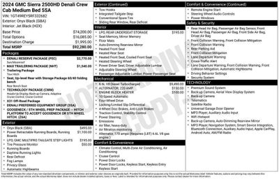 2024 GMC Sierra 2500HD Denali Reserve Package