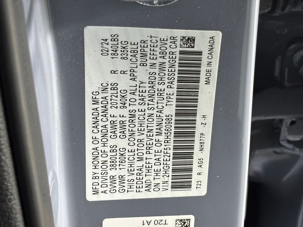 2024 Honda Civic Sport