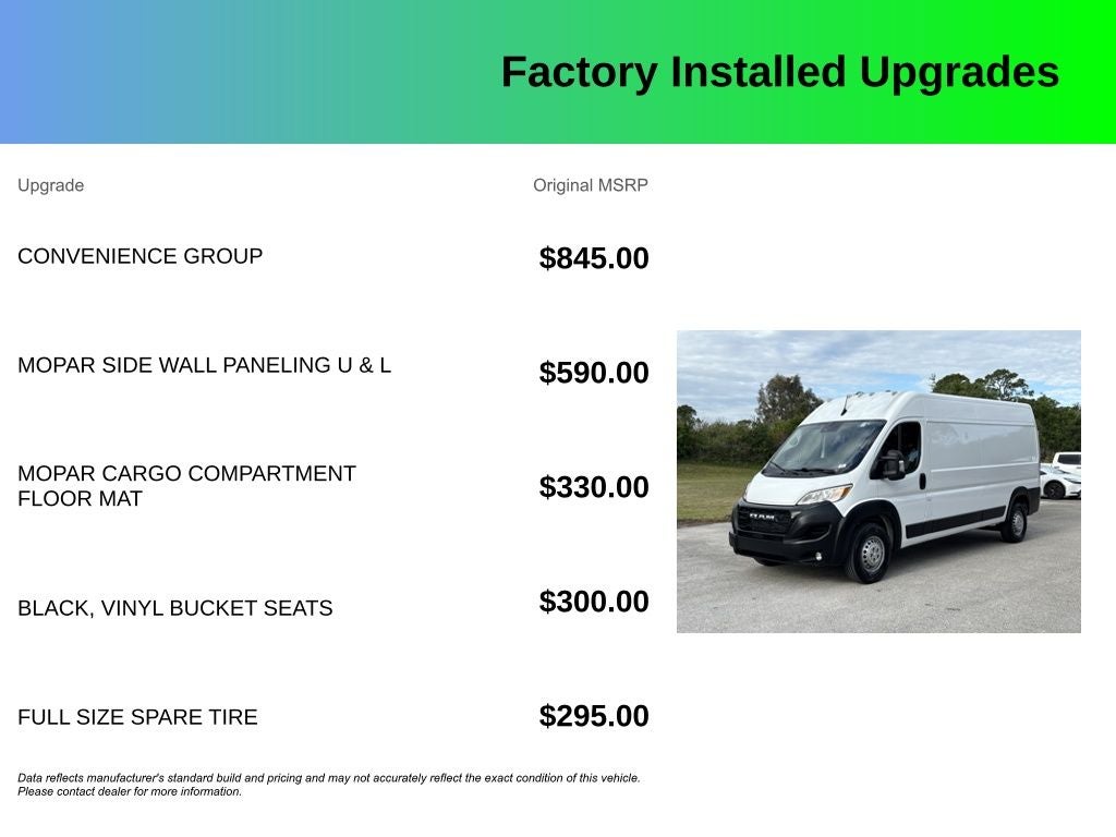 2024 RAM ProMaster 2500 High Roof
