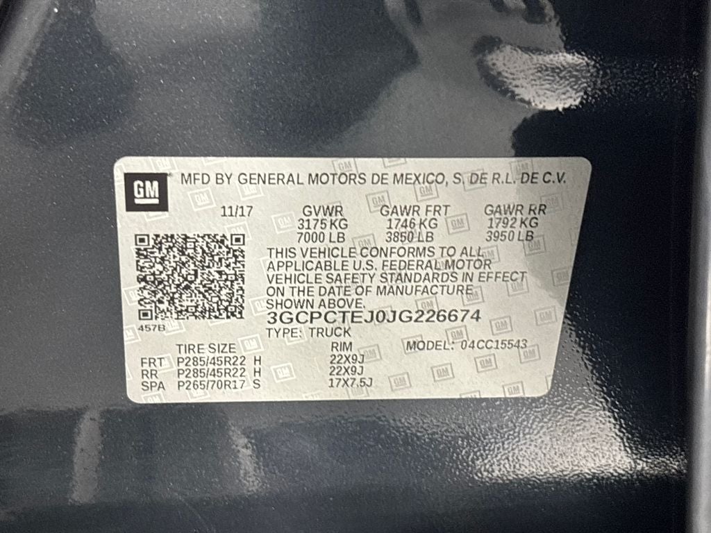 2018 Chevrolet Silverado 1500 High Country