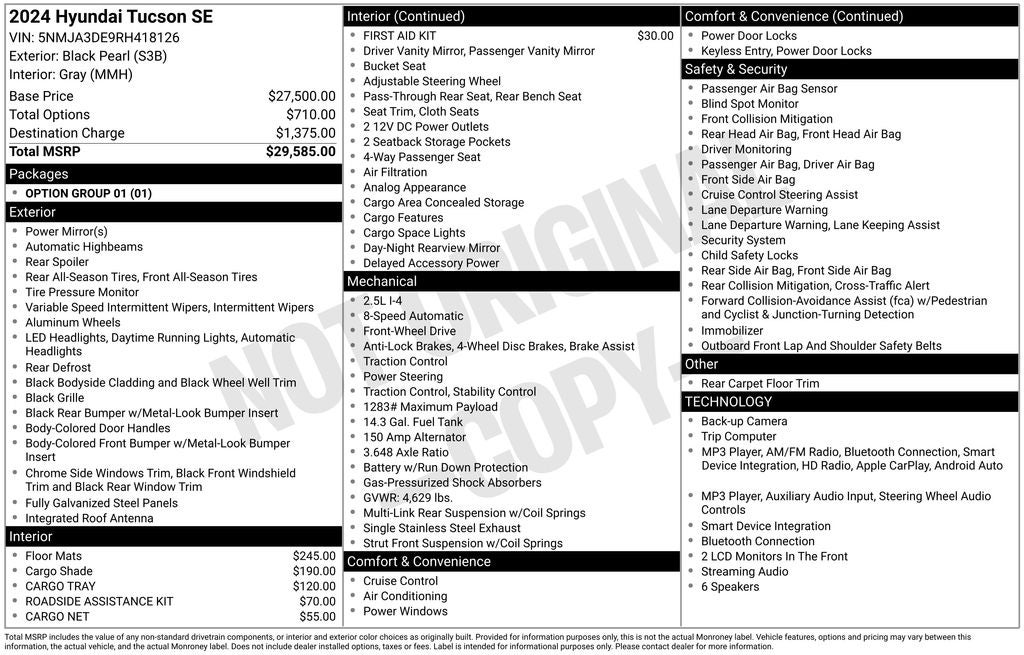 2024 Hyundai Tucson SE