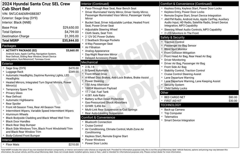 2024 Hyundai Santa Cruz SEL