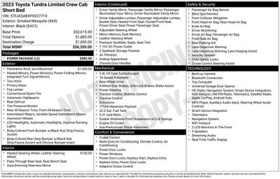 2023 Toyota Tundra Limited