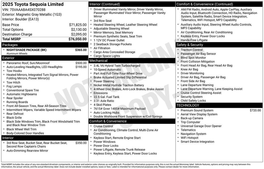 2025 Toyota Sequoia Limited