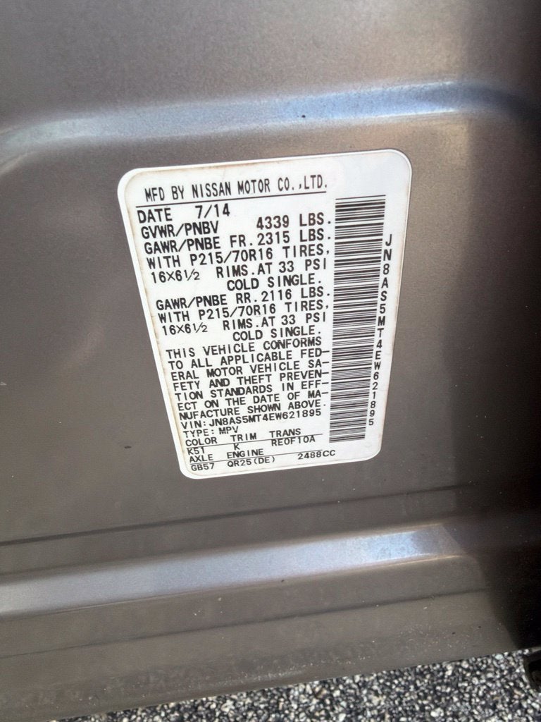 2014 Nissan Rogue Select S
