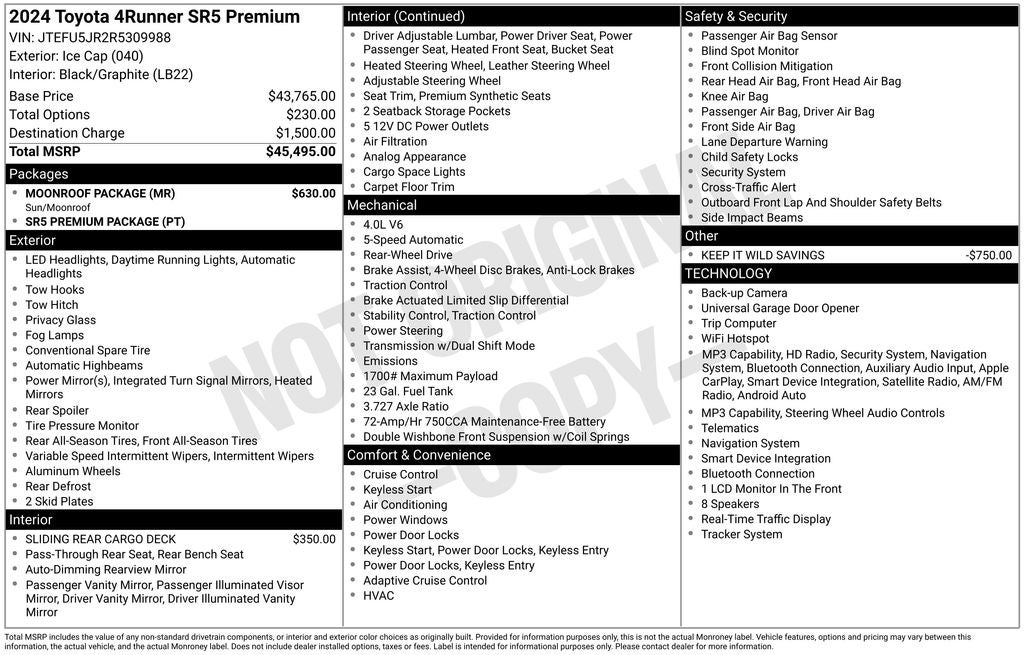 2024 Toyota 4Runner SR5 Premium