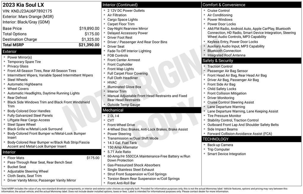 2023 Kia Soul LX